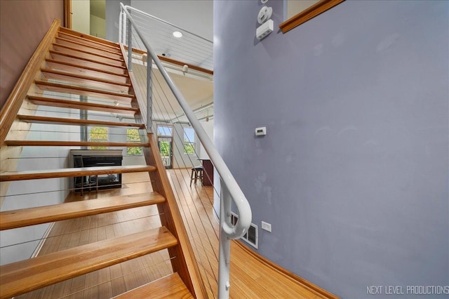 1673 Town Center St Unit 1673, Aurora, IL 60504 - staircase with wood finished floors and recessed lighting