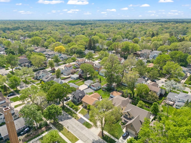 4520 Prince St, Downers Grove, IL 60515 - aerial view of property and surrounding area with nearby suburban area and a forest