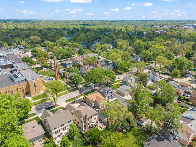 4520 Prince St, Downers Grove, IL 60515 - aerial view of property and surrounding area featuring nearby suburban area