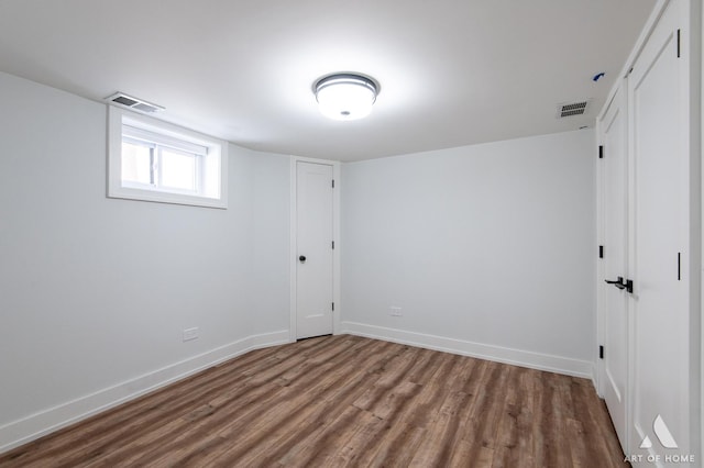 6012 S Narragansett Ave, Chicago, IL 60638 - basement with wood finished floors and baseboards