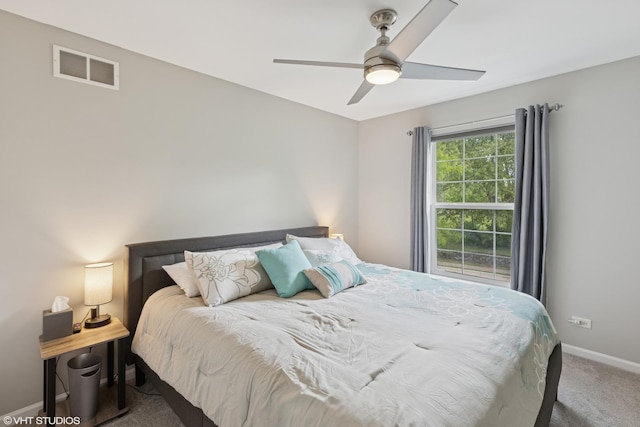 2758 Palm Springs Ln, Aurora, IL 60502 - carpeted bedroom with baseboards and ceiling fan
