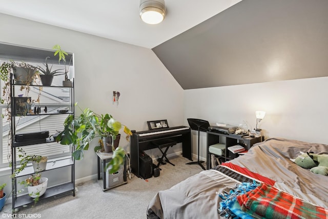 2758 Palm Springs Ln, Aurora, IL 60502 - carpeted bedroom with lofted ceiling and baseboards