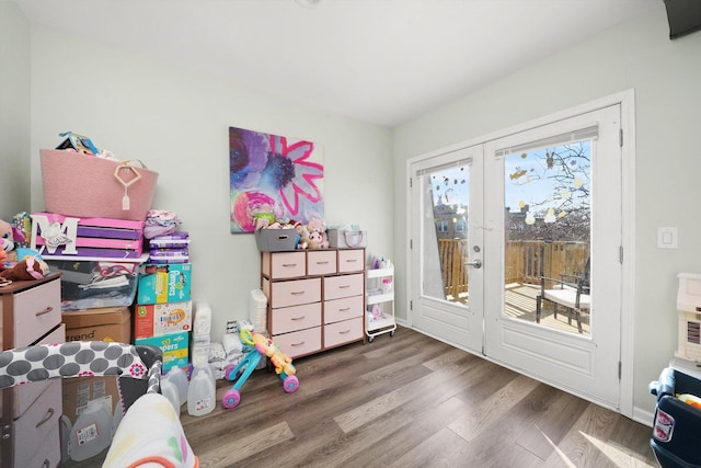 4854 W Addison St, Chicago, IL 60641 - rec room with wood finished floors
