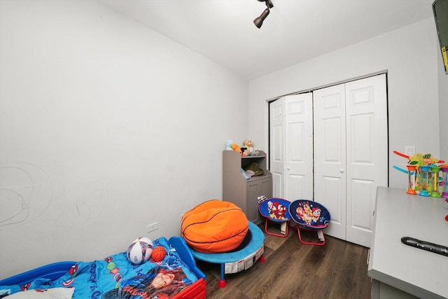 4854 W Addison St, Chicago, IL 60641 - rec room featuring dark wood-style floors