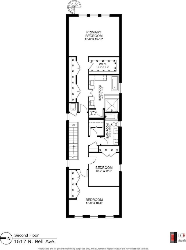 1617 N Bell Ave, Chicago, IL 60647 - view of floor plan / room layout