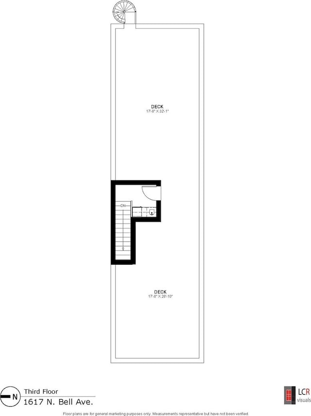 1617 N Bell Ave, Chicago, IL 60647 - view of floor plan / room layout