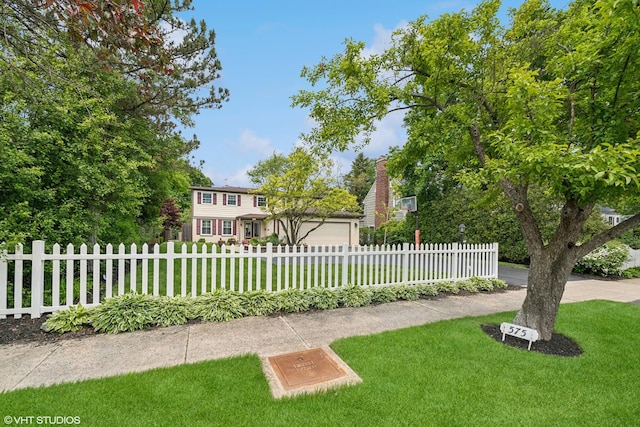 575 County Line Rd, Highland Park, IL 60035 - view of yard featuring a garage