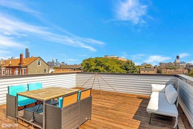 1920 S Shelby Ct, Chicago, IL 60608 - deck featuring outdoor dining space