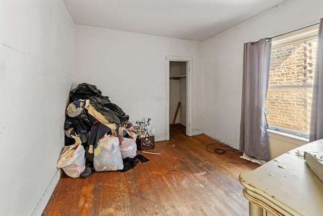 7637 S Ridgeland Ave, Chicago, IL 60649 - bedroom featuring wood-type flooring and ornamental molding