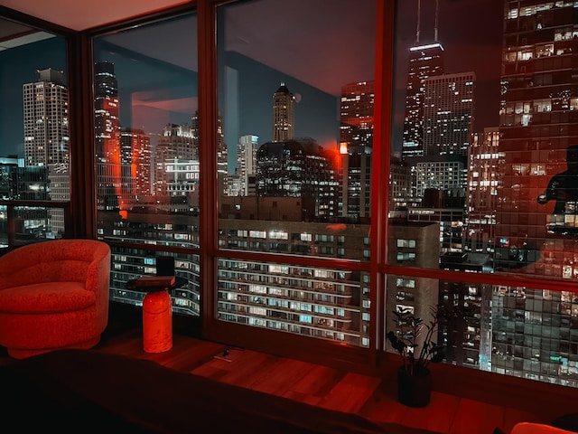240 E Illinois St Unit 2206, Chicago, IL 60611 - wine room with wood finished floors