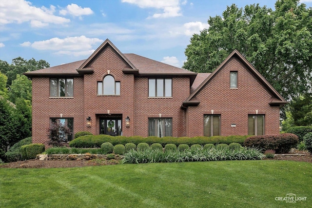 1033 Forest Trl, Sugar Grove, IL 60554 - colonial inspired home featuring a front yard and brick siding