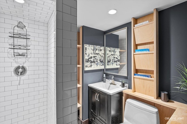 1033 Forest Trl, Sugar Grove, IL 60554 - full bathroom with vanity and a tile shower
