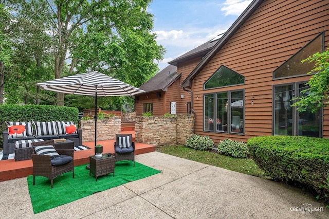 1033 Forest Trl, Sugar Grove, IL 60554 - view of patio featuring outdoor lounge area