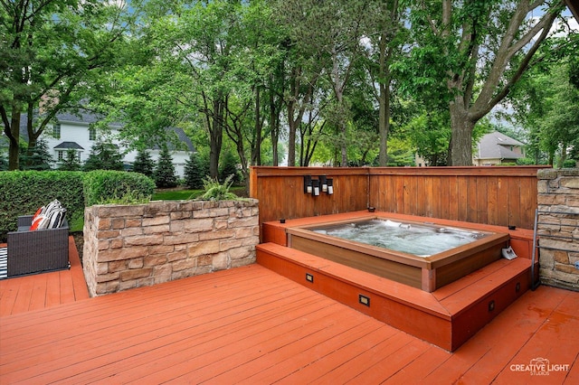 1033 Forest Trl, Sugar Grove, IL 60554 - deck with an outdoor hot tub