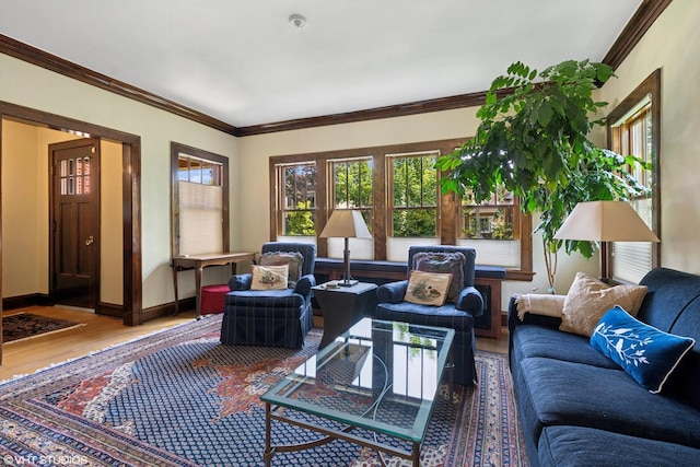 2558 W Cullom Ave, Chicago, IL 60618 - living room with wood finished floors and ornamental molding