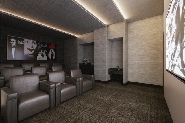 363 E Wacker Dr Unit 6301, Chicago, IL 60601 - home theater featuring carpet floors