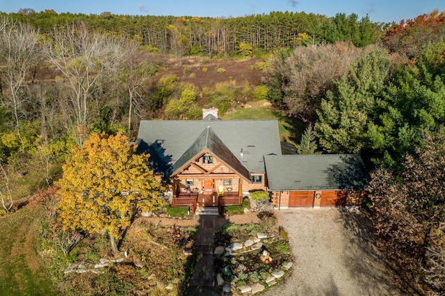 2317 Paulson Rd, Harvard, IL 60033 - view from above of property featuring a forest