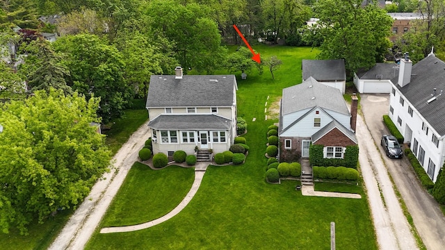 119 Happ Rd, Northfield, IL 60093 - view from above of property with a tree filled landscape