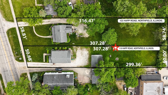 119 Happ Rd, Northfield, IL 60093 - map / location with property parcel outlined