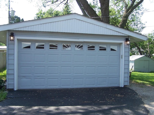 1711 Beach Rd, Mchenry, IL 60050 - detached garage with a shed