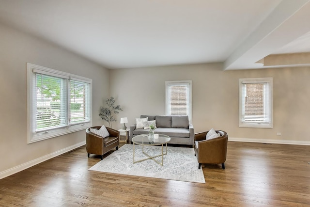 19 S Home Ave, Park Ridge, IL 60068 - living area featuring wood finished floors and baseboards