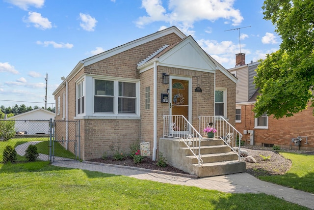 889 S Golf Cul De Sac St, Des Plaines, IL 60016 - view of front of home with brick siding and a gate