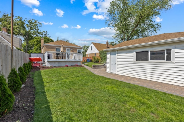 889 S Golf Cul De Sac St, Des Plaines, IL 60016 - view of yard with a deck and a patio