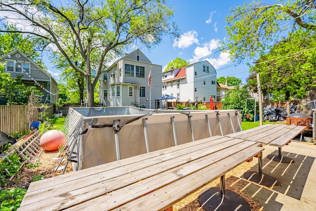 1032 S Maple Ave, Oak Park, IL 60304 - wooden deck with a fenced backyard and a residential view