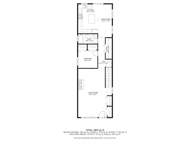 1019 W 47th Pl, Chicago, IL 60609 - view of room layout