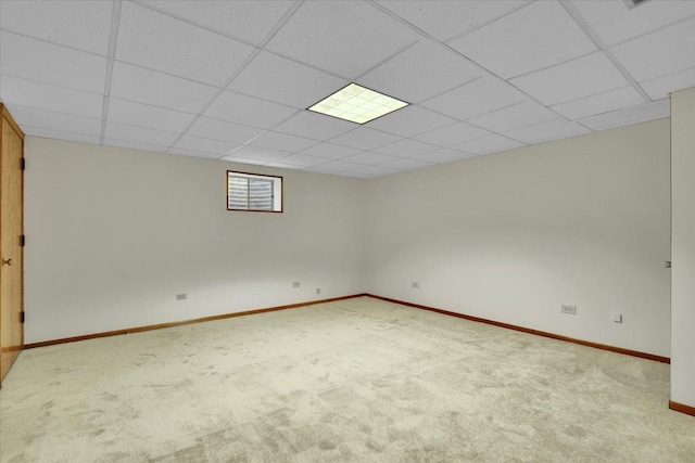 901 E Ardyce Ln, Mount Prospect, IL 60056 - below grade area featuring carpet flooring and a drop ceiling
