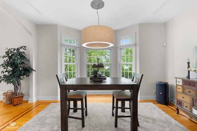 2508 Reflections Dr, Crest Hill, IL 60403 - dining room with light wood-style flooring and baseboards