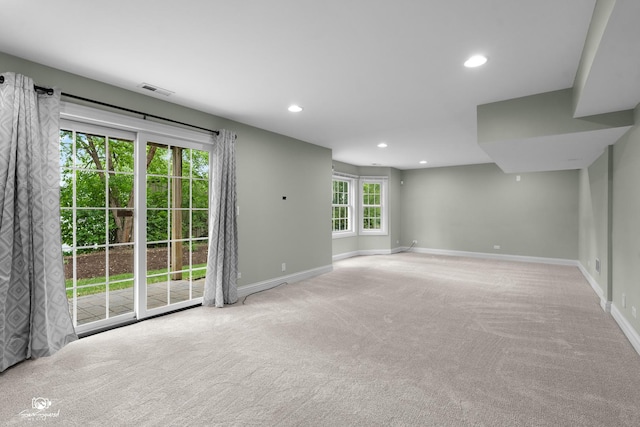 2508 Reflections Dr, Crest Hill, IL 60403 - unfurnished room featuring carpet, baseboards, and recessed lighting