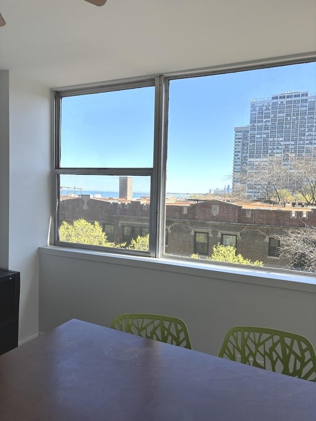 6301 N Sheridan Rd Unit 5H, Chicago, IL 60660 - dining area featuring a view of city