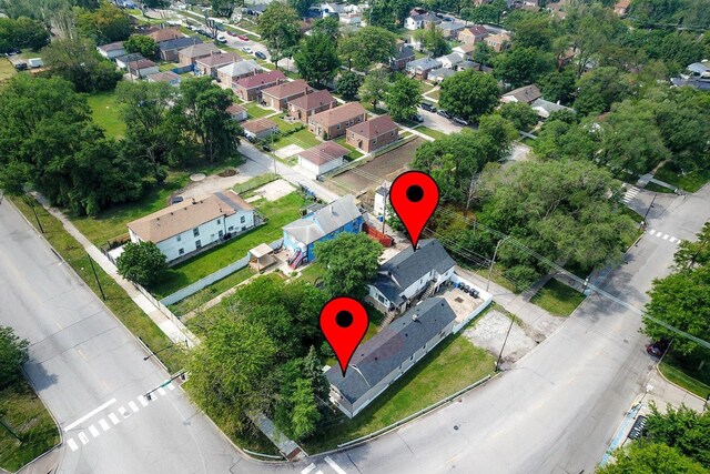 10002 S Torrence Ave, Chicago, IL 60617 - aerial view of property and surrounding area with nearby suburban area