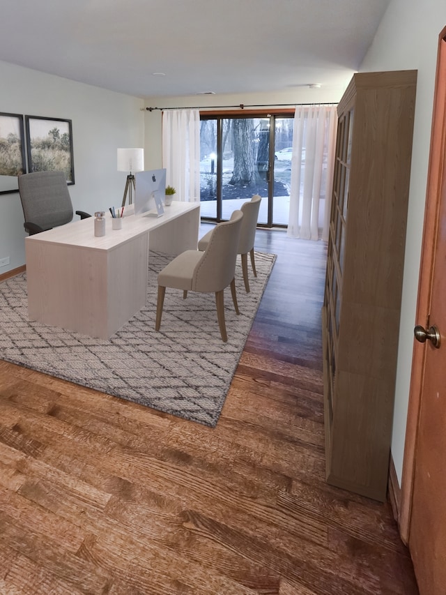 775 Thornmeadow Rd, Riverwoods, IL 60015 - office with dark wood-style flooring