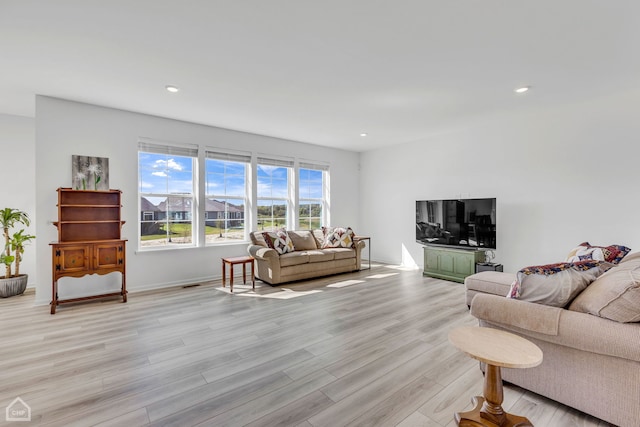 1214 Buckeye Cir, Crystal Lake, IL 60012 - living room with light wood-style floors and recessed lighting