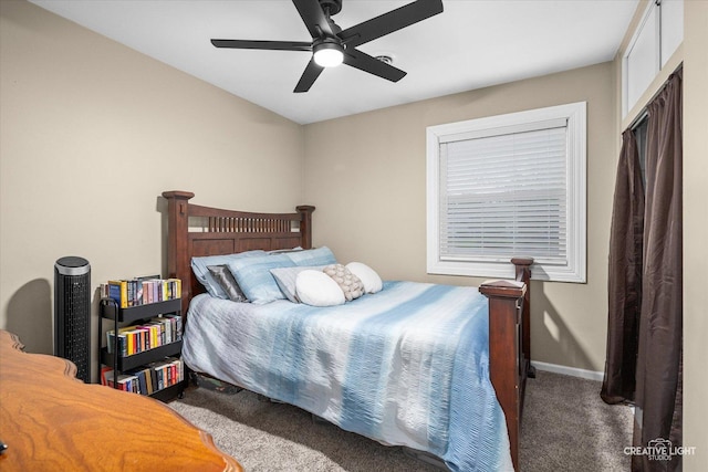 19 Crescent Ct, Montgomery, IL 60538 - bedroom featuring carpet floors, baseboards, and ceiling fan