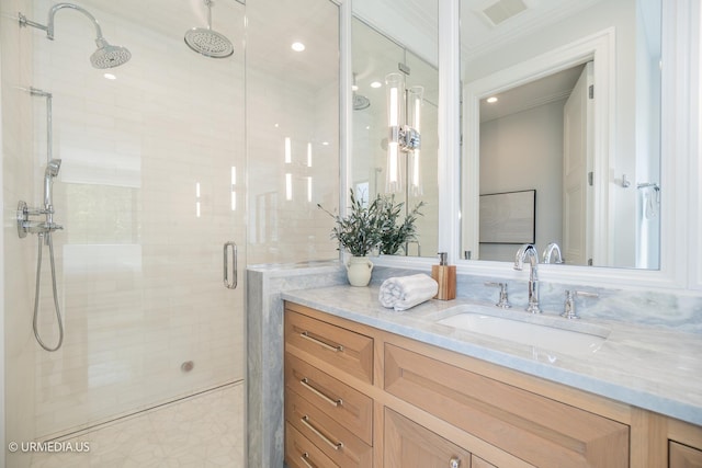 1812 N Howe St Unit Ph, Chicago, IL 60614 - full bathroom with a stall shower and vanity