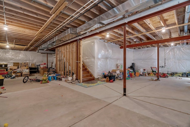 1221 Winding Way, Bolingbrook, IL 60490 - view of unfinished below grade area