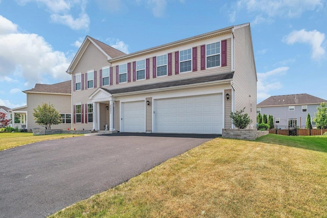 1221 Winding Way, Bolingbrook, IL 60490 - view of front of house with asphalt driveway and an attached garage