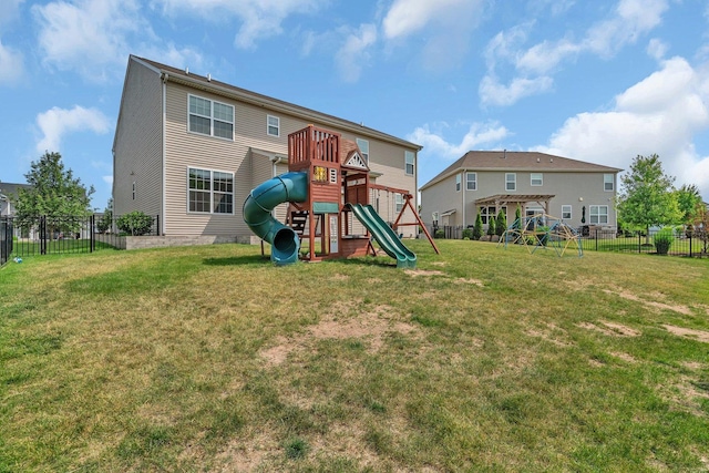 1221 Winding Way, Bolingbrook, IL 60490 - back of property with a playground