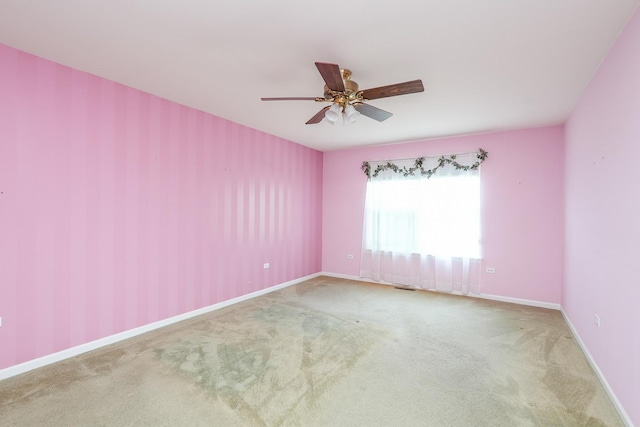343 White Hawk Way, Manteno, IL 60950 - carpeted empty room with ceiling fan and baseboards