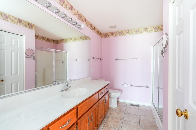 343 White Hawk Way, Manteno, IL 60950 - full bath with a shower stall, vanity, and tile patterned floors