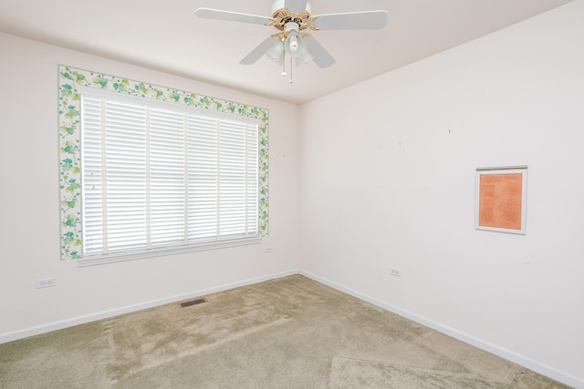 343 White Hawk Way, Manteno, IL 60950 - carpeted spare room featuring baseboards and ceiling fan