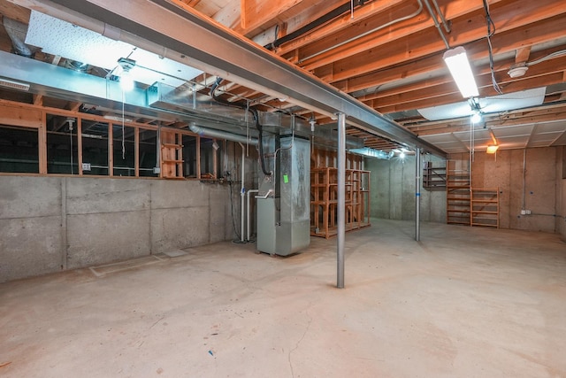 343 White Hawk Way, Manteno, IL 60950 - unfinished basement featuring heating unit