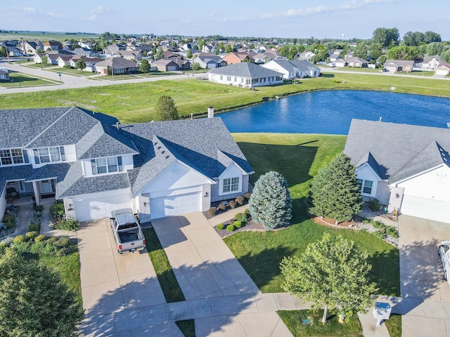 343 White Hawk Way, Manteno, IL 60950 - aerial view of residential area with a nearby body of water