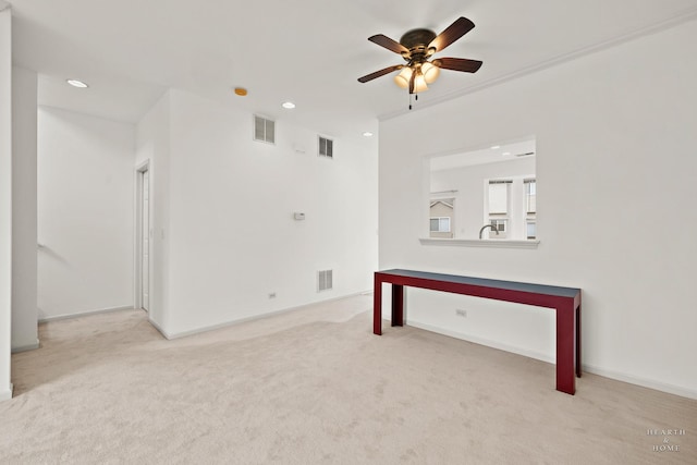 31782 N Pineview Blvd, Lakemoor, IL 60051 - carpeted spare room with ceiling fan, recessed lighting, and baseboards
