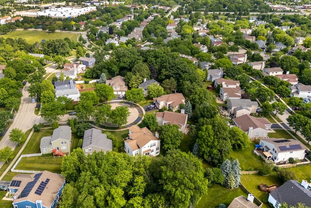 7623 Beringer Ct, Gurnee, IL 60031 - aerial view of property and surrounding area with nearby suburban area