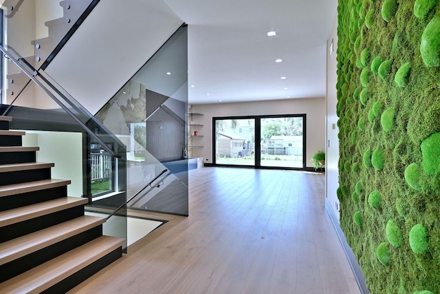 332 W Fremont Ave, Elmhurst, IL 60126 - stairway featuring wood finished floors and recessed lighting