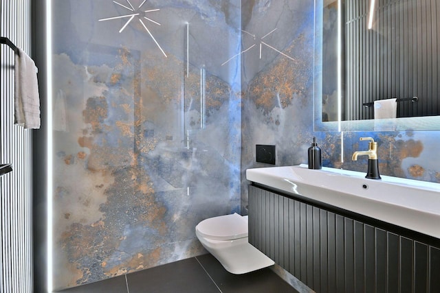 332 W Fremont Ave, Elmhurst, IL 60126 - bathroom with tile patterned flooring and vanity